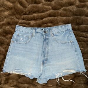 Wild Fable Light Blue Distressed Jean Shorts